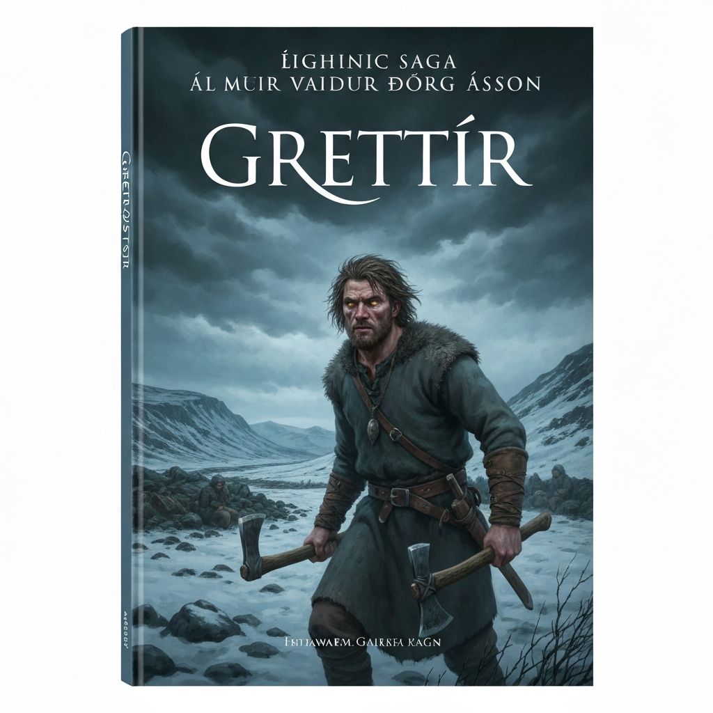 Kápa bókarinnar Sagan af Grettir sterka